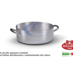 Casseruola Alluminio Bassa Cm.20X8H 2 Manici-8003150457566