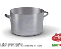Casseruola Alluminio Alta Cm.40X25H 2 Manici-8003150457863