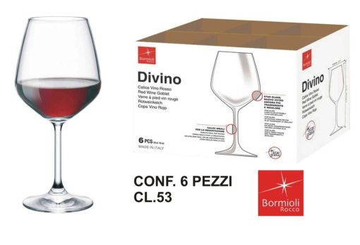 Calice Divino Conf. 6 Pz. Cl.53 Vino Rosso-8004360072952