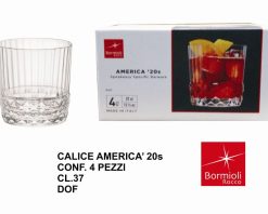 Bicchiere America' 20S Conf. 4 Pz. Cl.25 Dof-8004360093179