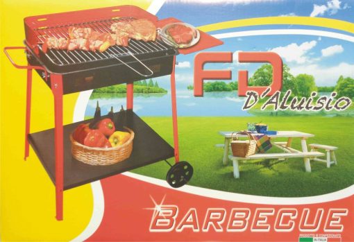 Barbecue A Carbone Rett.Re Cm.30X45 C/R Appogg.-8025921001068