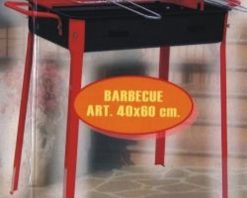 Barbecue A Carbone Rett.Re Cm.40X60 Con Ruote-8025921004656