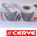 Tazzine Caffe’ Vetro Conf.6 Pz. Brazil Trasp.-8001691524747