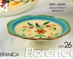 Alzata Ceramica Cm.26X9H Dec. Florence-8025569563591