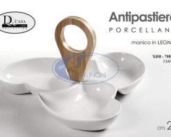 Antipastiera Porcellana Cm.26 Bianco-8025569708503