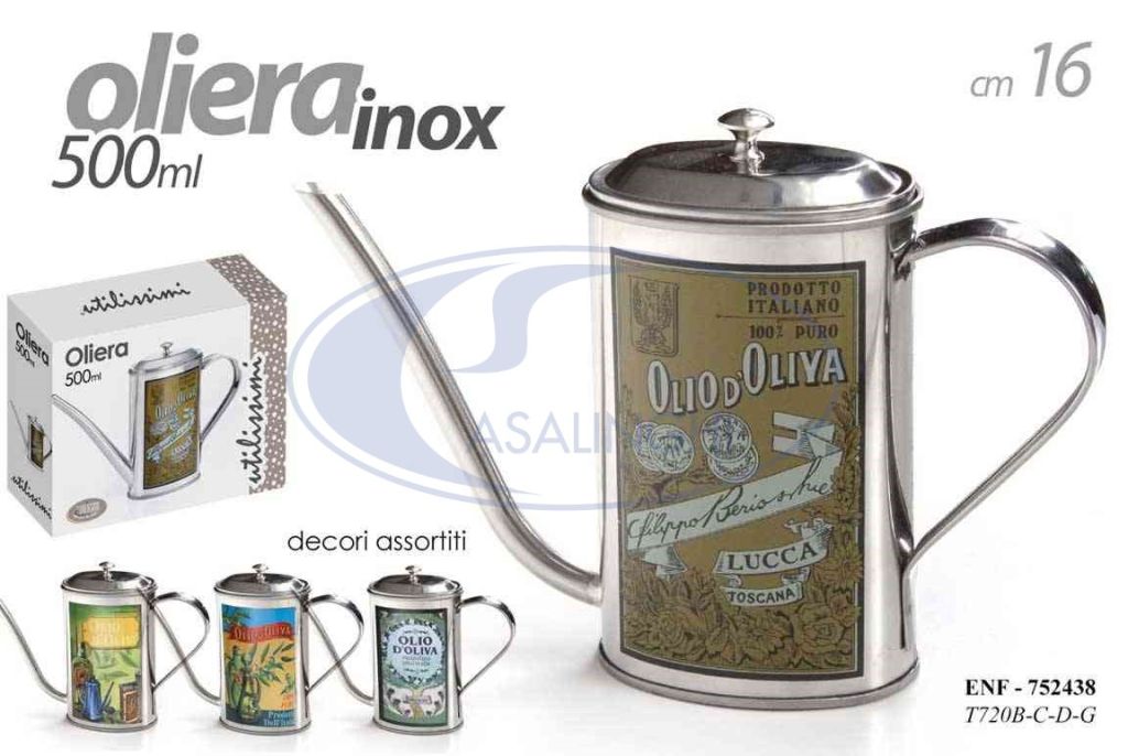 OLIERA INOX ML.500 CM.16 - Big House Shop