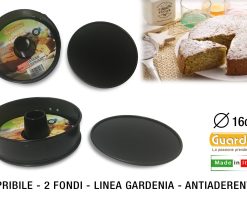 Tortiera Apribile 2 Fondi Cm.16 Gardenia Antiaderente Guardini-8006043010961