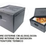Contenitore Polibox Pizzabox Ppe Nero Cm.42