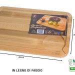 Steak Legno Massello Faggio C/Piedini Antiscivolo-8020900005006