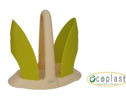 Portabicchieri Duo Avorio/Verde Ecoplast-8032532528297