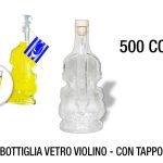Bottiglia Vetro Violino Cc.500 Con Tappo-8057018590940