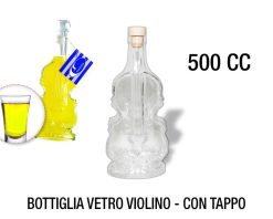 Bottiglia Vetro Violino Cc.500 Con Tappo-8057018590940