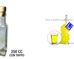 Bottiglia Vetro Mary Cc.250 Con Tappo-8057018591312