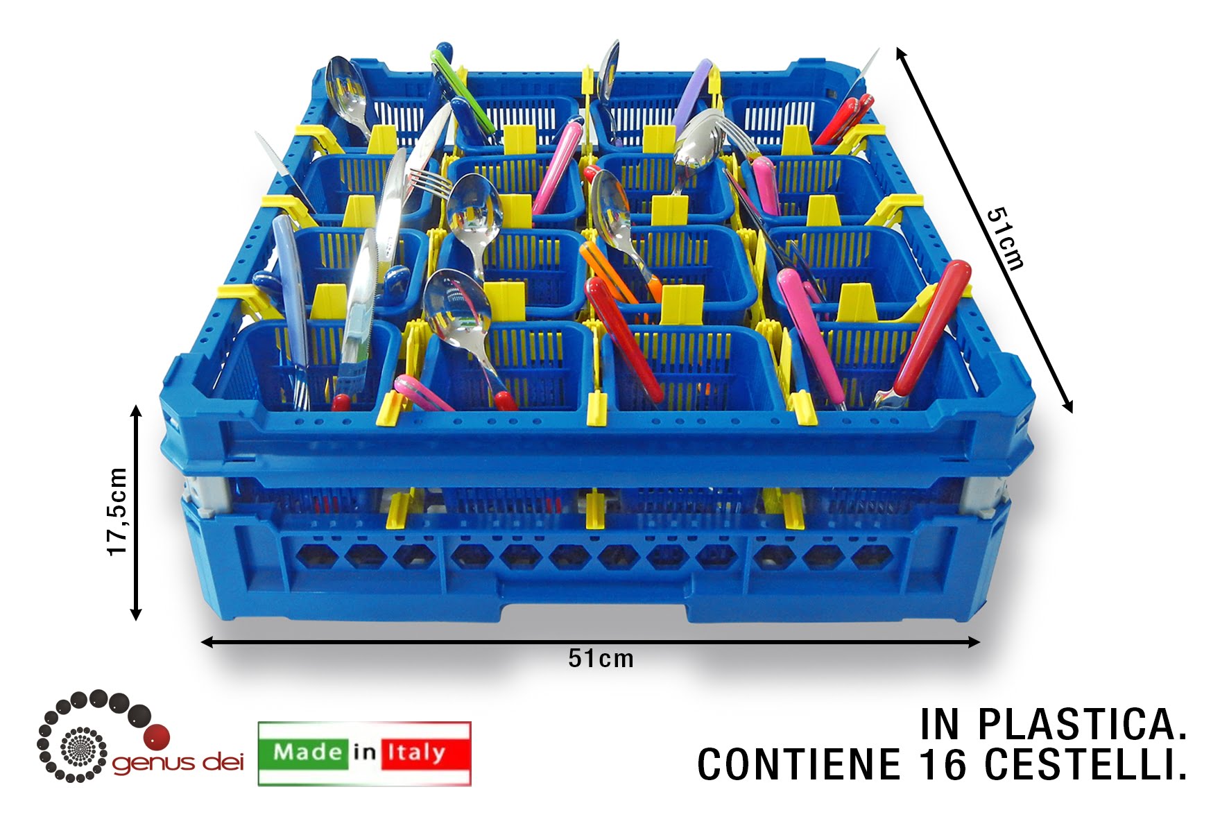 CESTELLO PORTABOTTIGLIE 6 POSTI (COLORI ASS.TI)