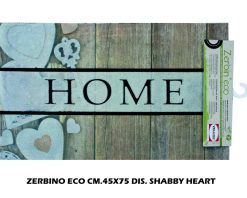 Zerbino Eco Gomma Cm.45X75 Dis.Shabby Heart-8000771601774