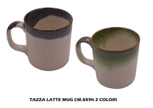 Tazza Latte Mug Cm.8X9H 2 Colori-8057960571394