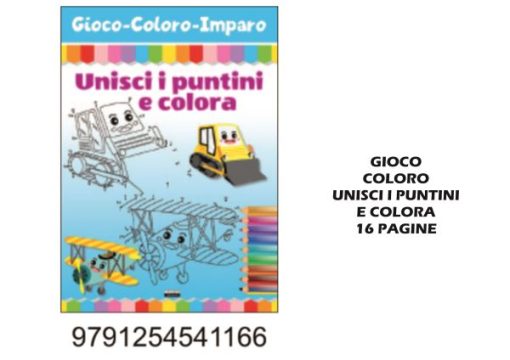Gioco Coloro Imparo Unisci I Puntini 16/A-9791254541166