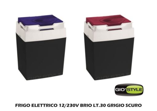 Frigo Elettrico 12/230V Brio Lt.30 Grigio Scuro-8000303310723