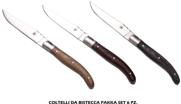 Coltelli Da Bistecca Pakka Set 6 Pz. - Big House Shop