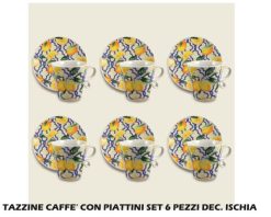 Tazzine Caffe' Conf. 6 Pz. C/Piatt. Ischia-8057960569568
