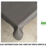 Tovaglia Antimacchia Cm.140X140 Tinta Grigio-8388777098997