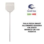 Pala Pizza Smart Allum. Quadra Cm.33X33 Manico Cm.150 Forata-8014130256130