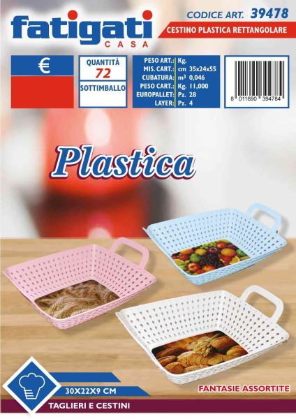 Cestino in plastica 28 lt