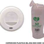 Coperchio Plastica Ml.250/300 Conf. 50 Pz.-8052789890732