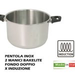 Pentola Inox 2 Man. Cm.16 X Induzione-8055118990196
