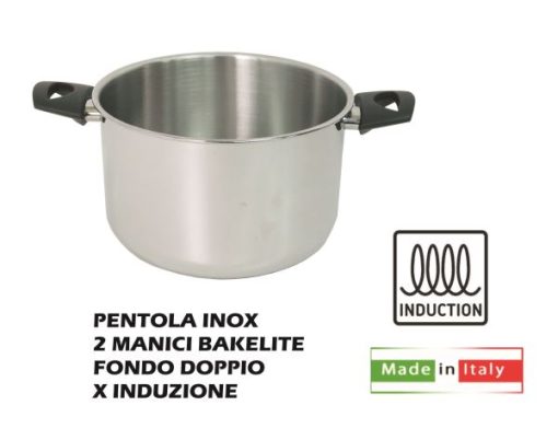 Pentola Inox 2 Man. Cm.18 X Induzione-8055118990202