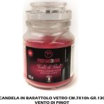 Candela Barattolo Vetro Cm.7X10H Vento Di Pinot-8034052708968
