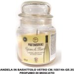 Candela Barattolo Vetro Cm.10X14H Rpofumo Di Moscato-8034052709033