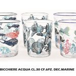 Bicchiere Acqua Cl.30 Cf.6Pz. Dec.Marine-8034052709347