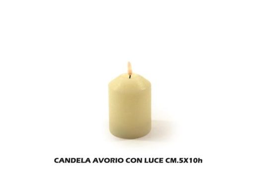 Candela Avorio Con Luce Cm.5X10H-8034052719780