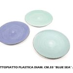Sottopiatto In Plastica Cm.33 Blu Sea Ass.-8034052524681