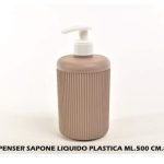 Dispenser Sapone Liquido Plastica Ml.500 Cm.8X18H-8034052727518