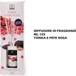 Diffusore Fragranze Con Bastonc. Ml.125 Tonka E Pepe Rosa-8034052431026