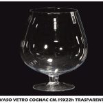 Vaso Vetro Cognac Cm.19X22H Trasparente-8034052799997