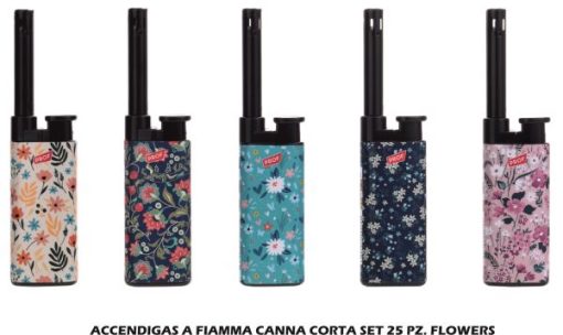 Accendigas A Fiamma Canna Corta Set 25 Pz. Flowers-3661075283735