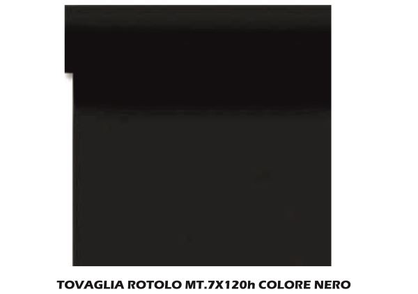 TOVAGLIA A ROTOLO- 120x700 cm - NERO