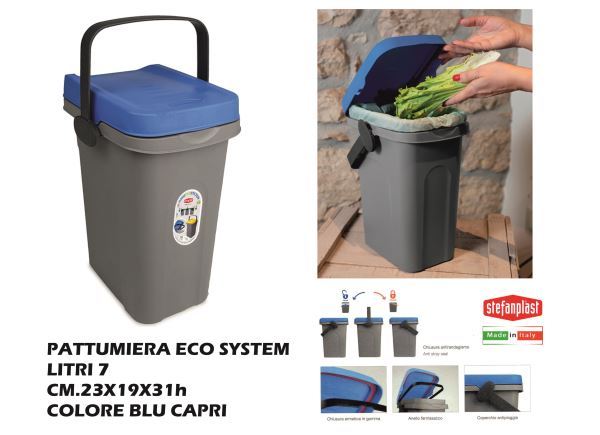 PATTUMIERA HOME ECO SYSTEM LT.7 BLU CAPRI - Big House Shop