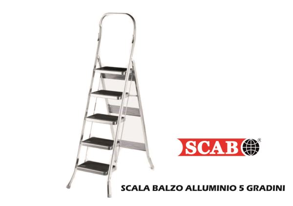Scala Balzo Alluminio 5 Gradini - Big House Shop