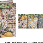 Busta Regalo Carta Cm.12X7X15H 4 Decori-8021785680081