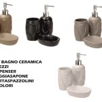 Set Bagno Ceramica Set 3 Pz. 4 Colori-8021785723207