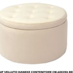 POUF VELLUTO DOLLOT CM.51X38h BEIGE