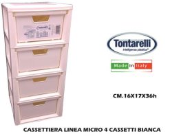 Cassettiera Linea Micro 4 Cassetti Panna-8009404244043