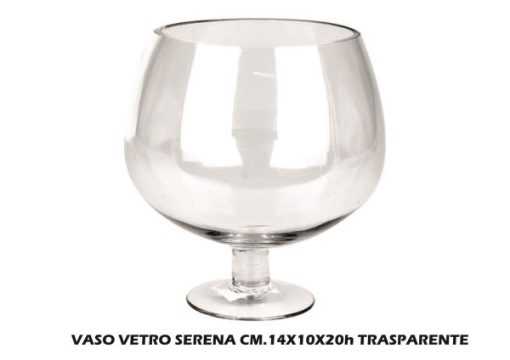 Vaso Vetro Serena Cm.14X10X20H Trasparente-8031244214153