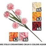 Fiore Stelo Crisantemo Cm.84 Ass.-8031244339177