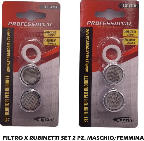 Filtro X Rubinetti Set 2 Pz. Maschio/Femmina-8008240667801