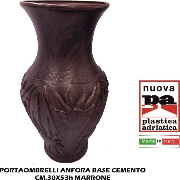 Portaombrelli Anfora Cm.30X53H Marrone-8010710001756